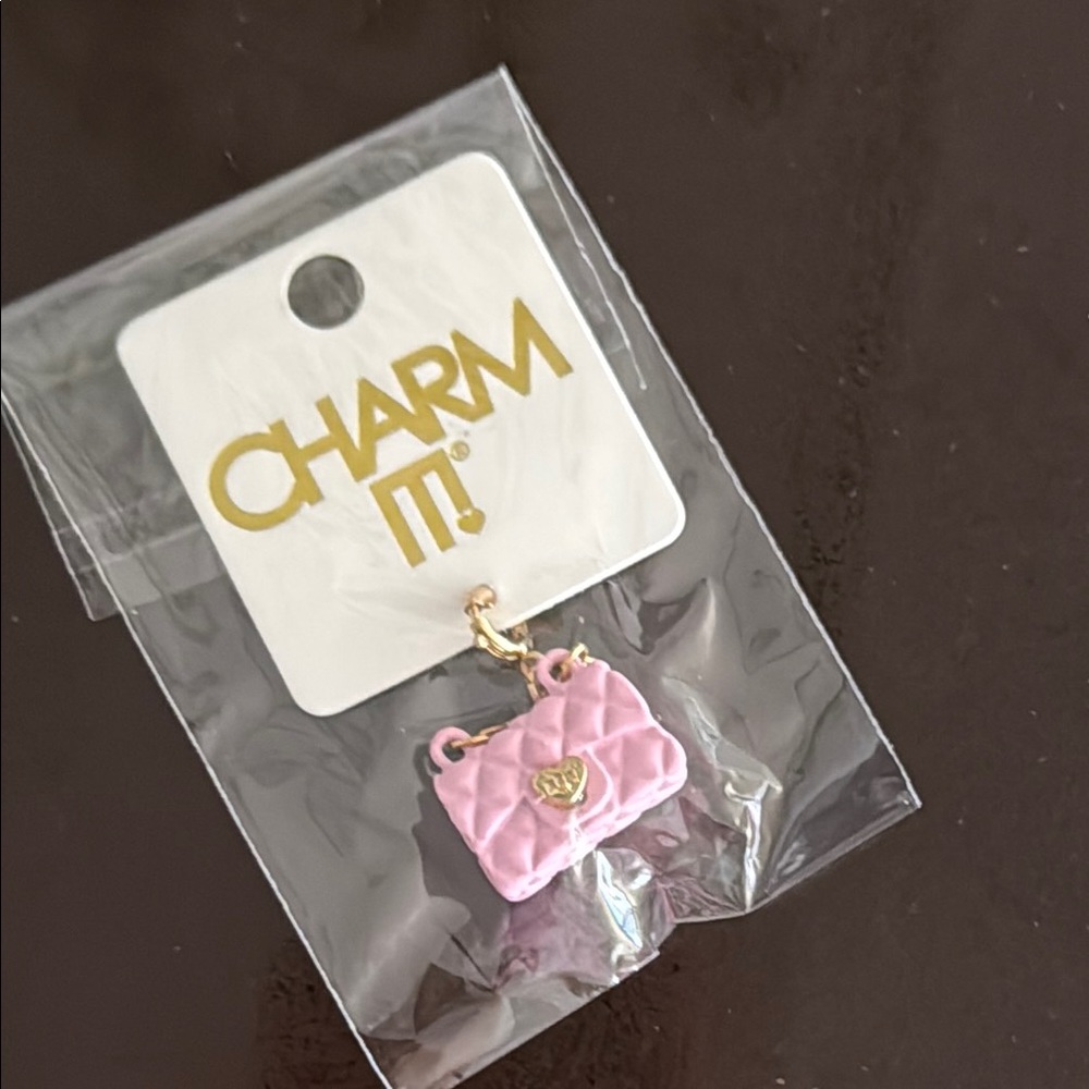 Pink Quilted Purse Charm - Picture 4 of 7